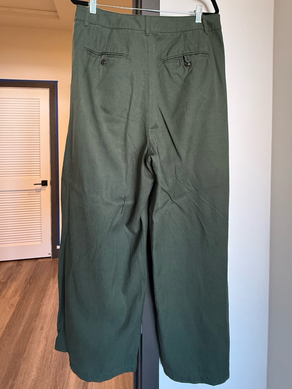 Madewell Green “The Harlow Wide-Leg Pant” Wide-Leg Women's Pants Size 14 - Picture 3 of 5